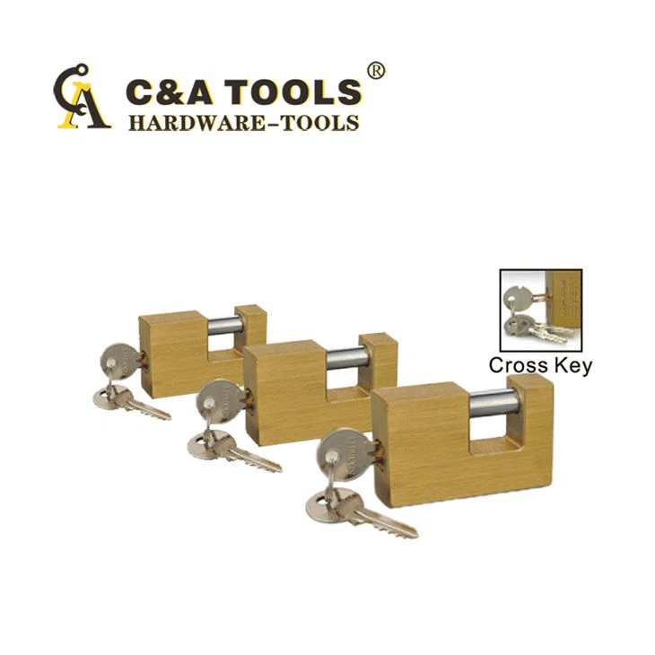 Rectangle Type Brass Padlock